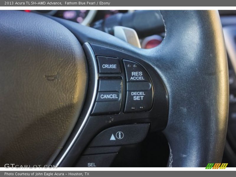 Fathom Blue Pearl / Ebony 2013 Acura TL SH-AWD Advance