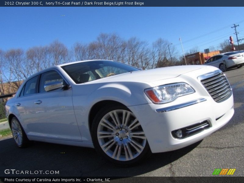 Ivory Tri-Coat Pearl / Dark Frost Beige/Light Frost Beige 2012 Chrysler 300 C