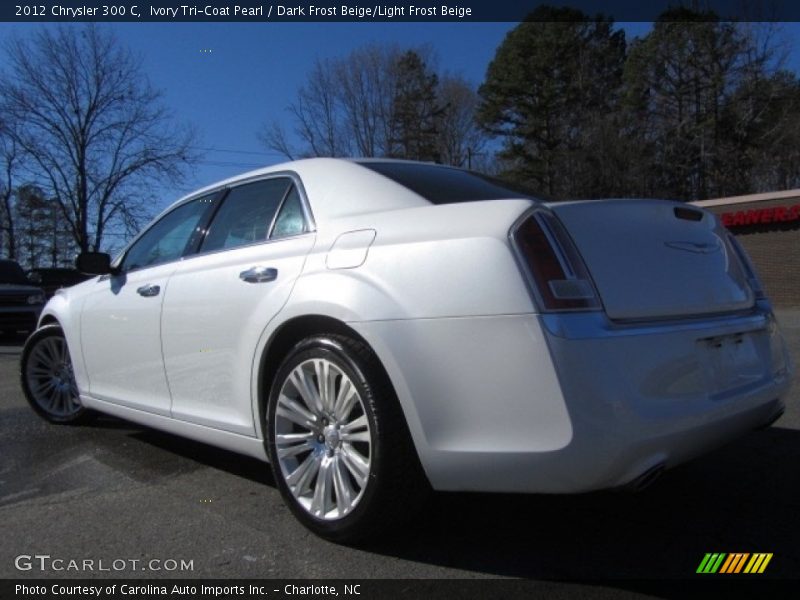 Ivory Tri-Coat Pearl / Dark Frost Beige/Light Frost Beige 2012 Chrysler 300 C