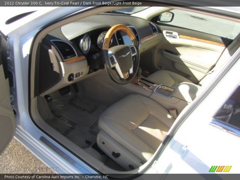 Ivory Tri-Coat Pearl / Dark Frost Beige/Light Frost Beige 2012 Chrysler 300 C