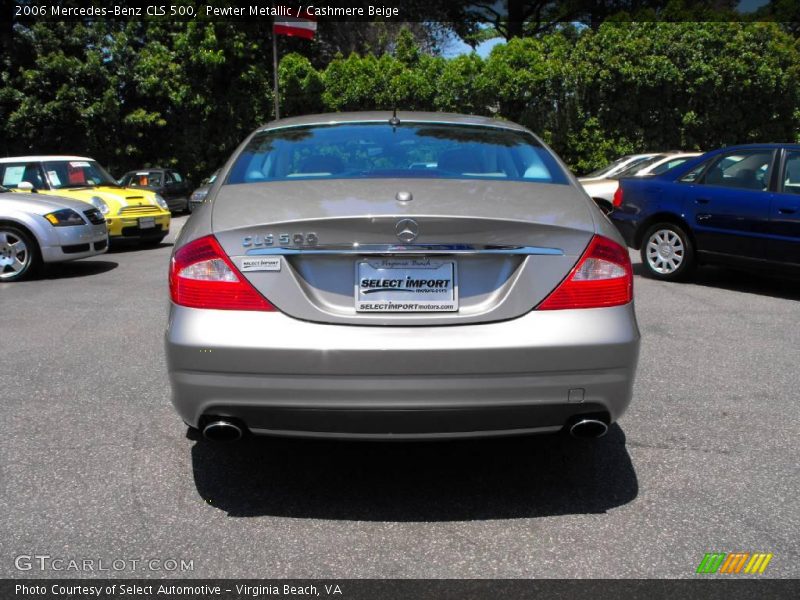 Pewter Metallic / Cashmere Beige 2006 Mercedes-Benz CLS 500