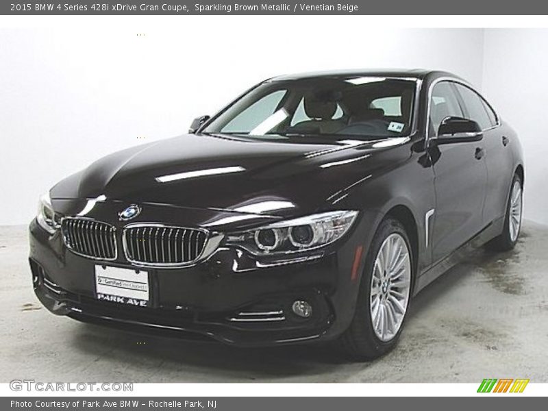 Sparkling Brown Metallic / Venetian Beige 2015 BMW 4 Series 428i xDrive Gran Coupe