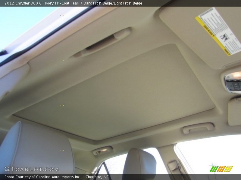 Ivory Tri-Coat Pearl / Dark Frost Beige/Light Frost Beige 2012 Chrysler 300 C