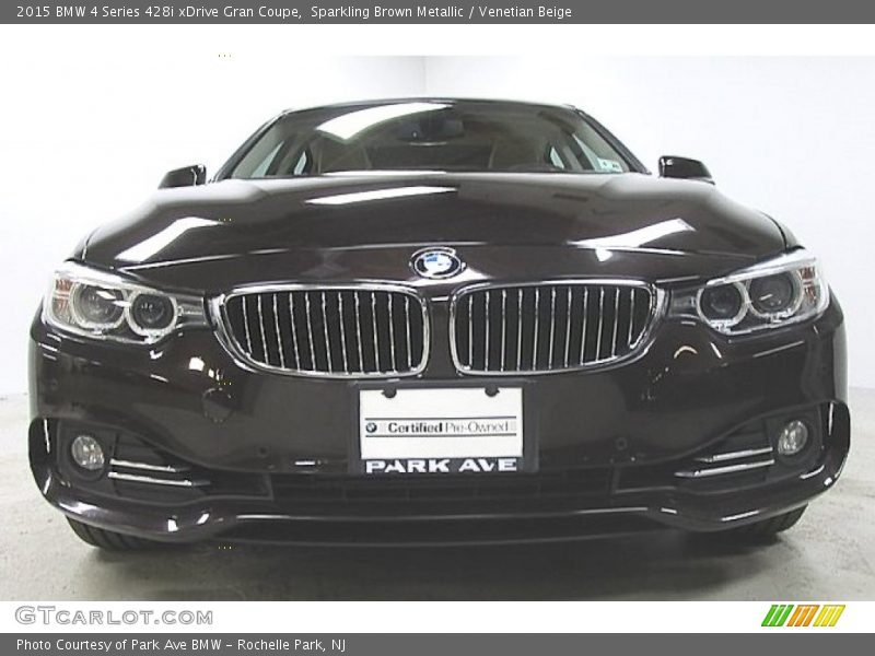 Sparkling Brown Metallic / Venetian Beige 2015 BMW 4 Series 428i xDrive Gran Coupe