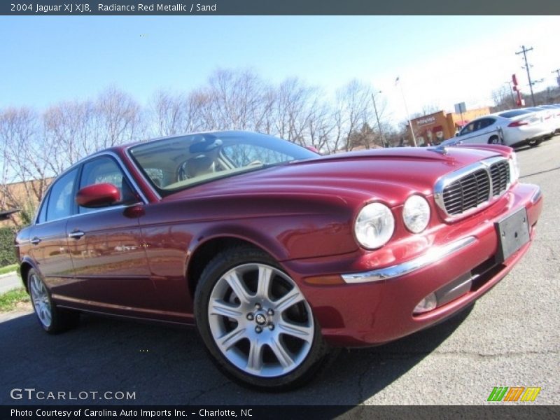 Radiance Red Metallic / Sand 2004 Jaguar XJ XJ8