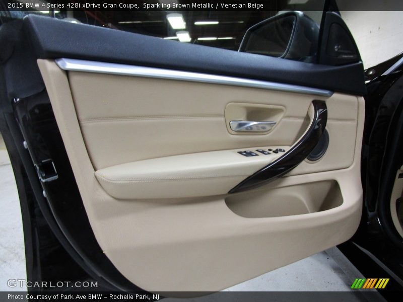 Sparkling Brown Metallic / Venetian Beige 2015 BMW 4 Series 428i xDrive Gran Coupe
