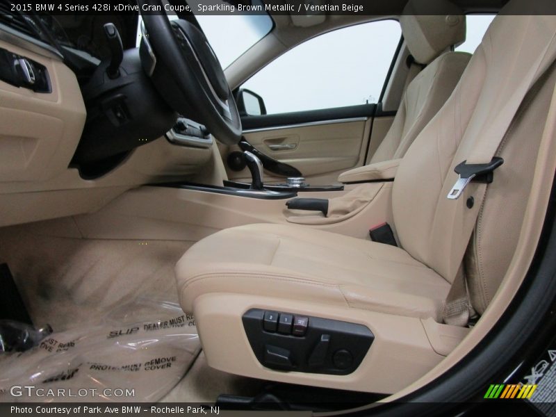 Sparkling Brown Metallic / Venetian Beige 2015 BMW 4 Series 428i xDrive Gran Coupe