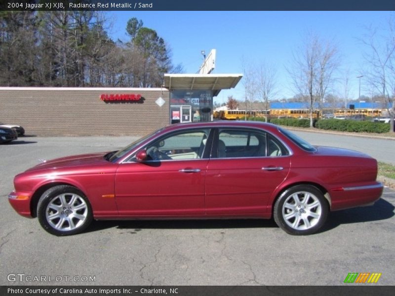 Radiance Red Metallic / Sand 2004 Jaguar XJ XJ8