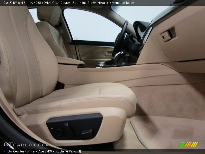Sparkling Brown Metallic / Venetian Beige 2015 BMW 4 Series 428i xDrive Gran Coupe