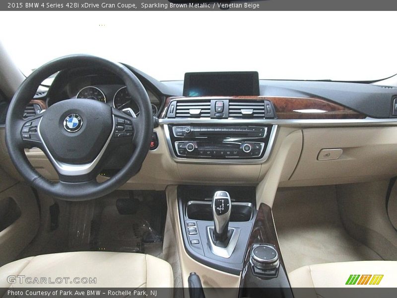 Sparkling Brown Metallic / Venetian Beige 2015 BMW 4 Series 428i xDrive Gran Coupe