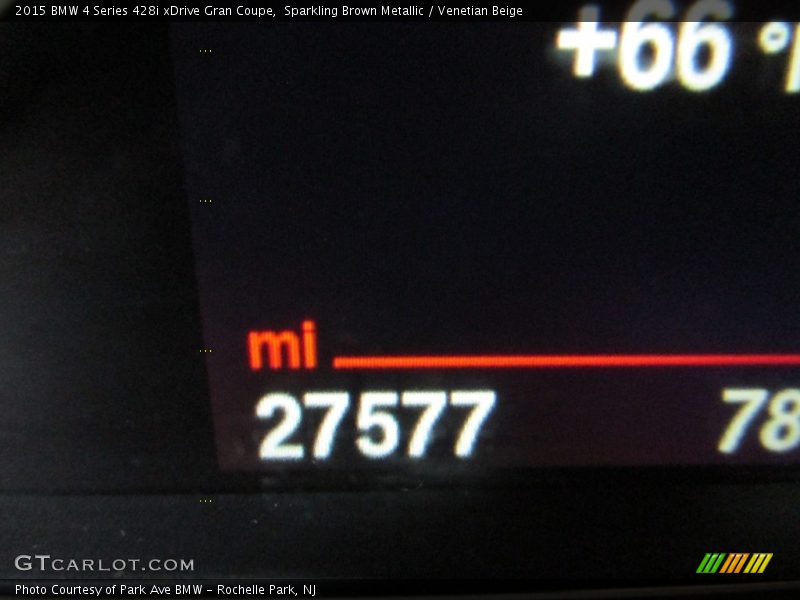 Sparkling Brown Metallic / Venetian Beige 2015 BMW 4 Series 428i xDrive Gran Coupe