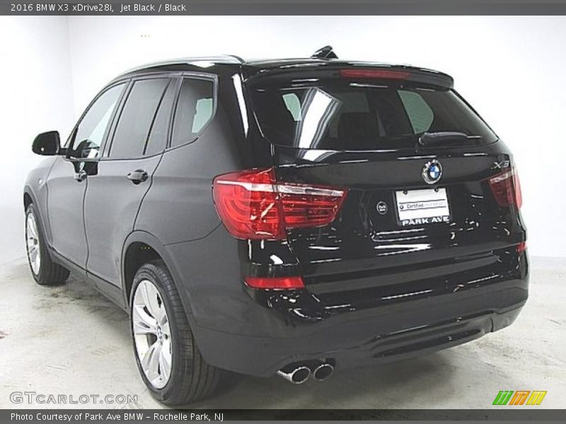 Jet Black / Black 2016 BMW X3 xDrive28i