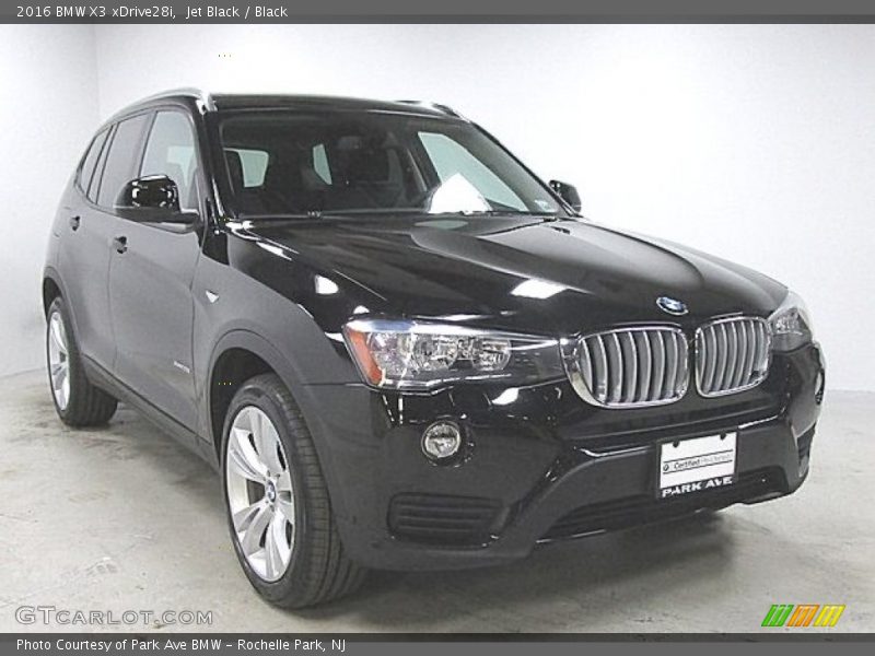 Jet Black / Black 2016 BMW X3 xDrive28i