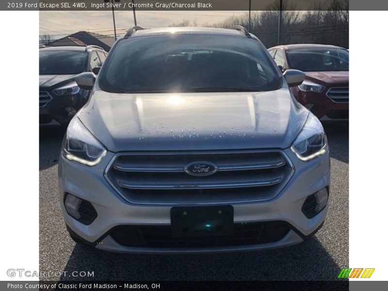 Ingot Silver / Chromite Gray/Charcoal Black 2019 Ford Escape SEL 4WD