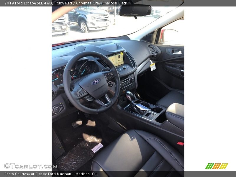 Ruby Red / Chromite Gray/Charcoal Black 2019 Ford Escape SEL 4WD