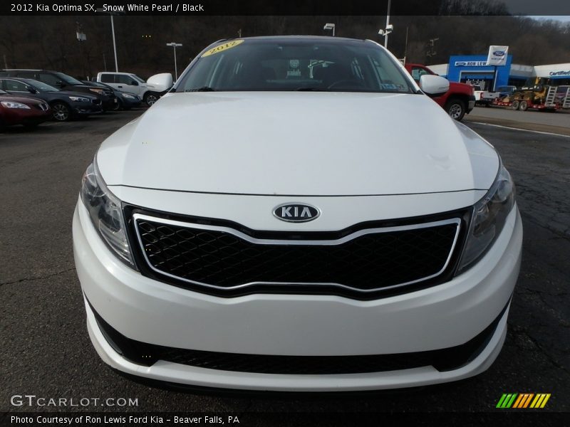 Snow White Pearl / Black 2012 Kia Optima SX