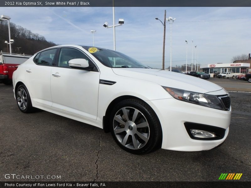 Snow White Pearl / Black 2012 Kia Optima SX