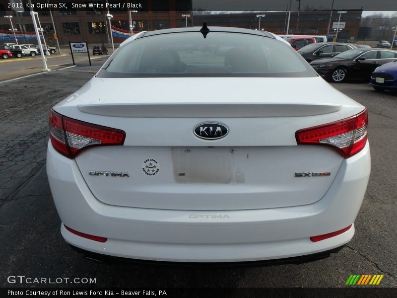 Snow White Pearl / Black 2012 Kia Optima SX