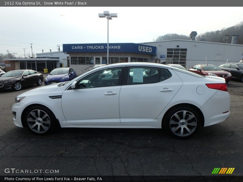 Snow White Pearl / Black 2012 Kia Optima SX