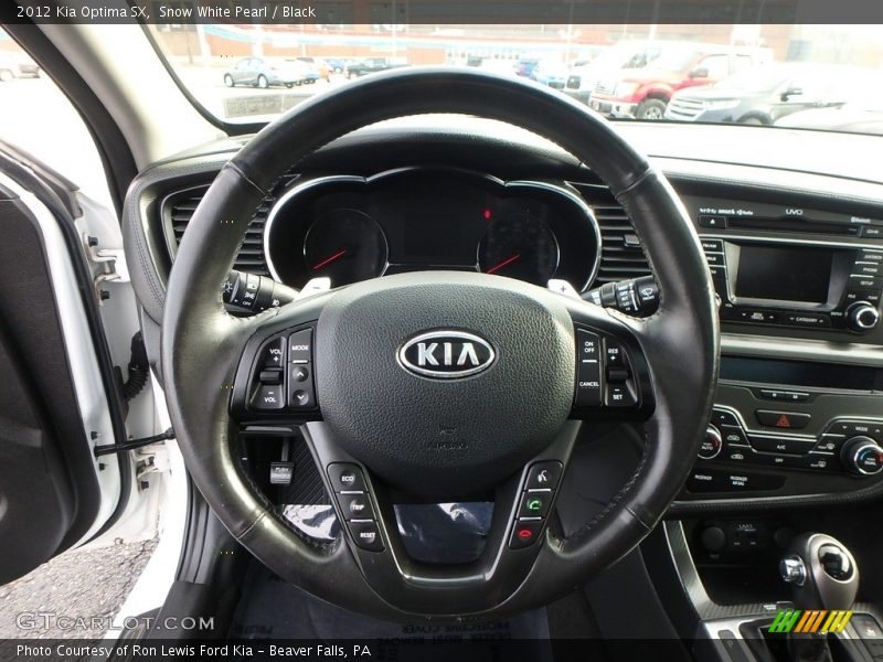 Snow White Pearl / Black 2012 Kia Optima SX