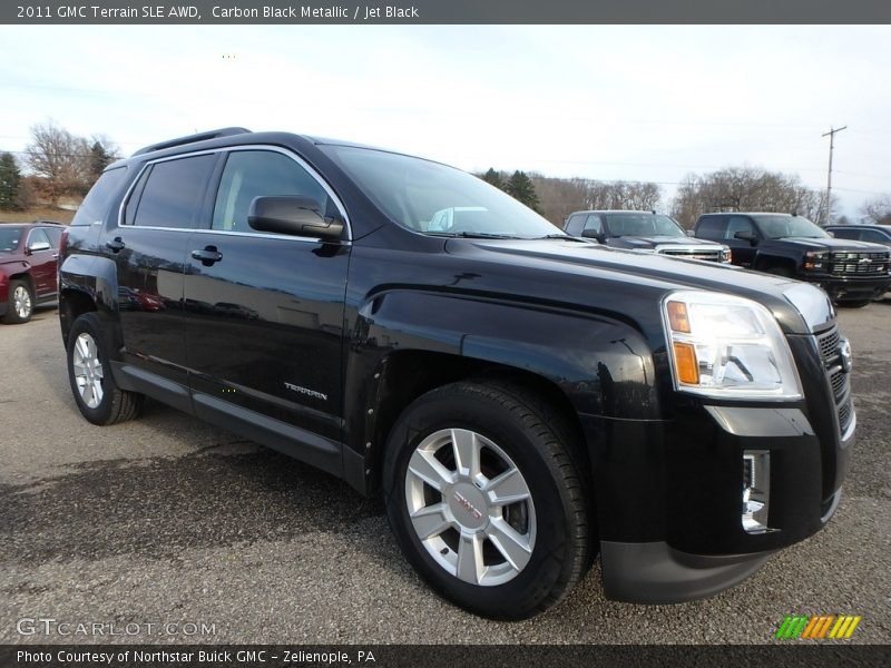 Carbon Black Metallic / Jet Black 2011 GMC Terrain SLE AWD