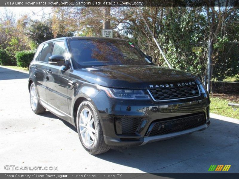 Santorini Black Metallic / Ebony/Ebony 2019 Land Rover Range Rover Sport SE