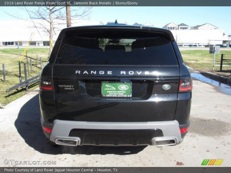 Santorini Black Metallic / Ebony/Ebony 2019 Land Rover Range Rover Sport SE