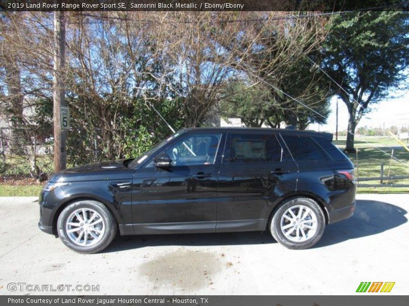 Santorini Black Metallic / Ebony/Ebony 2019 Land Rover Range Rover Sport SE