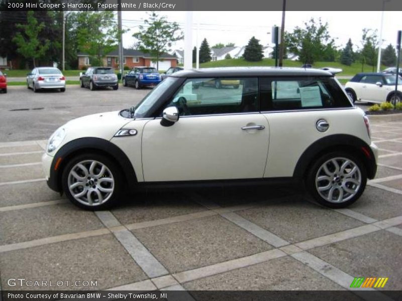 Pepper White / Black/Grey 2009 Mini Cooper S Hardtop