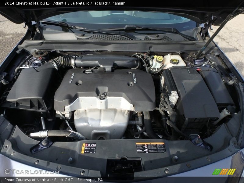 Atlantis Blue Metallic / Jet Black/Titanium 2014 Chevrolet Malibu LS