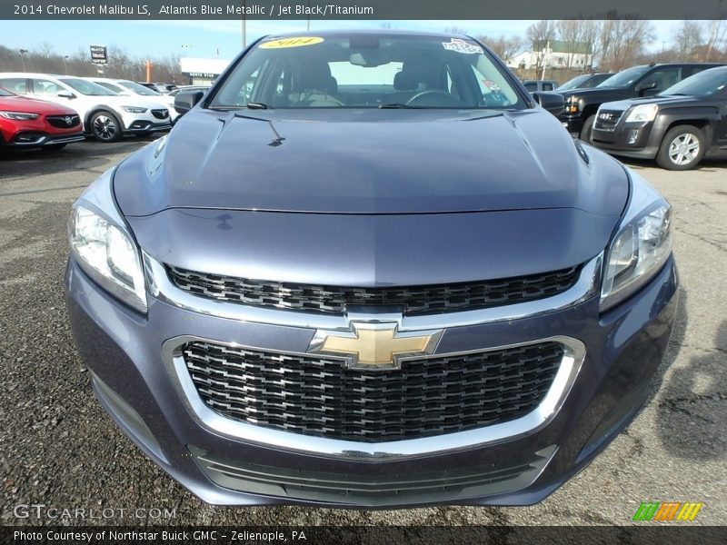 Atlantis Blue Metallic / Jet Black/Titanium 2014 Chevrolet Malibu LS