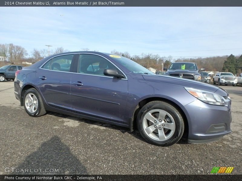 Atlantis Blue Metallic / Jet Black/Titanium 2014 Chevrolet Malibu LS