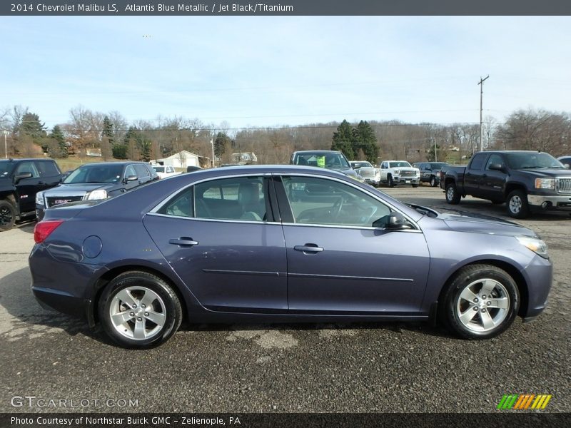 Atlantis Blue Metallic / Jet Black/Titanium 2014 Chevrolet Malibu LS