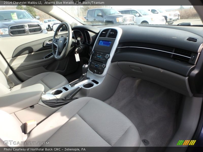 Atlantis Blue Metallic / Jet Black/Titanium 2014 Chevrolet Malibu LS