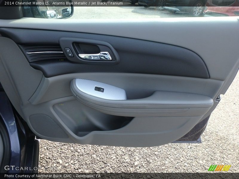 Atlantis Blue Metallic / Jet Black/Titanium 2014 Chevrolet Malibu LS