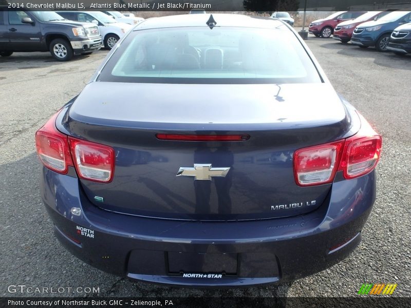 Atlantis Blue Metallic / Jet Black/Titanium 2014 Chevrolet Malibu LS