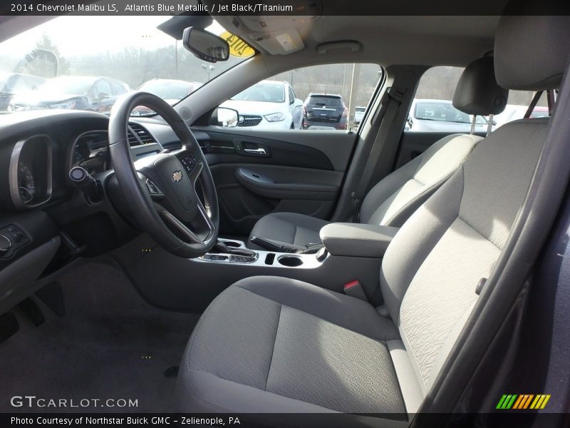 Atlantis Blue Metallic / Jet Black/Titanium 2014 Chevrolet Malibu LS