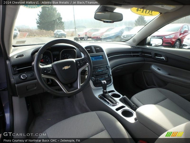 Atlantis Blue Metallic / Jet Black/Titanium 2014 Chevrolet Malibu LS