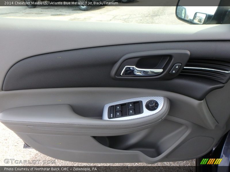 Atlantis Blue Metallic / Jet Black/Titanium 2014 Chevrolet Malibu LS