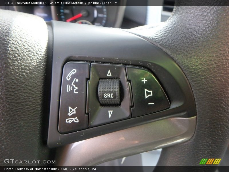 Atlantis Blue Metallic / Jet Black/Titanium 2014 Chevrolet Malibu LS