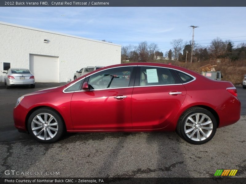 Crystal Red Tintcoat / Cashmere 2012 Buick Verano FWD