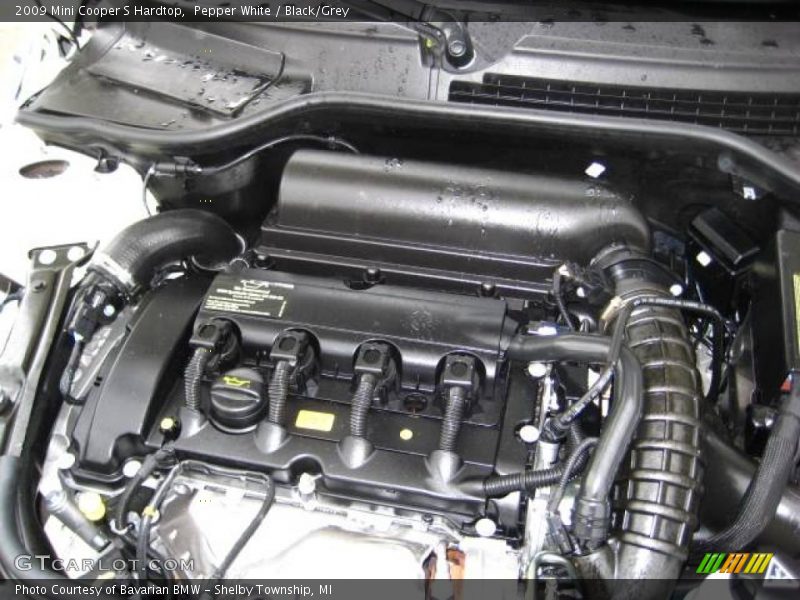 Pepper White / Black/Grey 2009 Mini Cooper S Hardtop