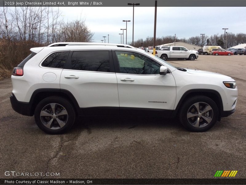 Bright White / Black 2019 Jeep Cherokee Limited 4x4