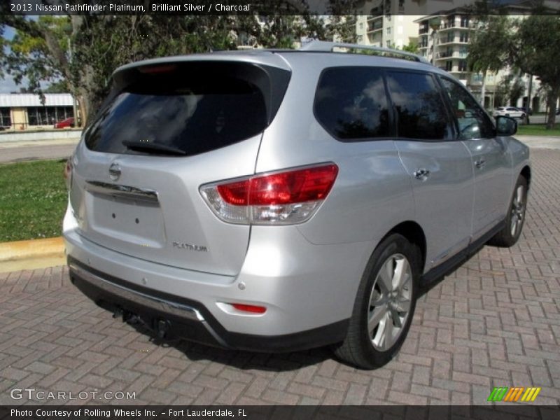 Brilliant Silver / Charcoal 2013 Nissan Pathfinder Platinum