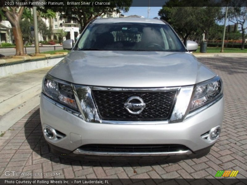 Brilliant Silver / Charcoal 2013 Nissan Pathfinder Platinum