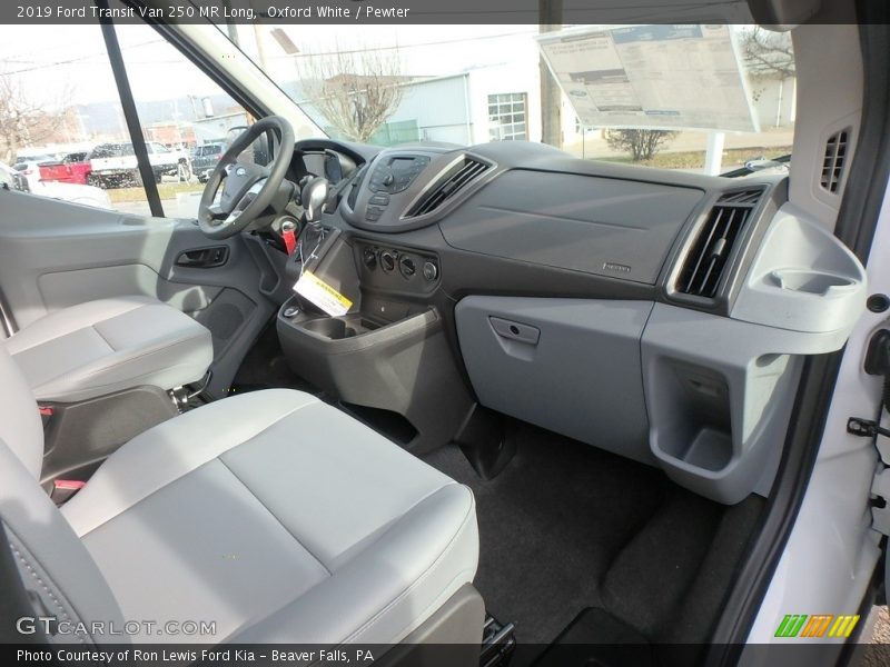 Oxford White / Pewter 2019 Ford Transit Van 250 MR Long