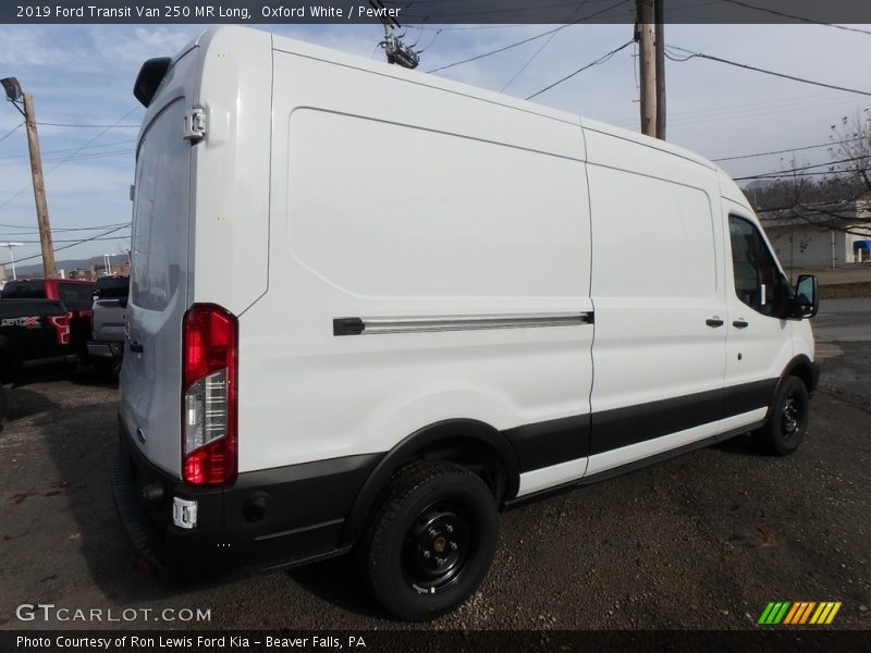 Oxford White / Pewter 2019 Ford Transit Van 250 MR Long
