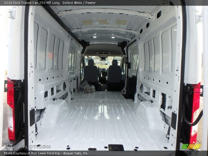 Oxford White / Pewter 2019 Ford Transit Van 250 MR Long