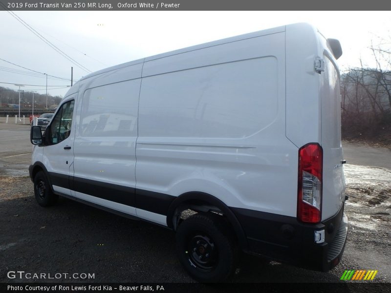 Oxford White / Pewter 2019 Ford Transit Van 250 MR Long
