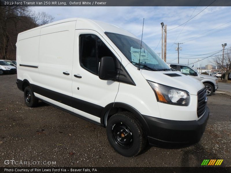 Oxford White / Pewter 2019 Ford Transit Van 250 MR Long